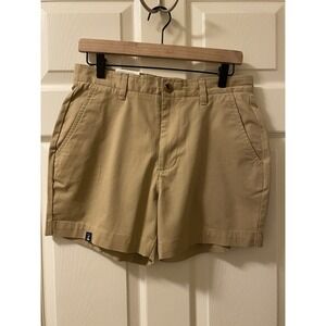 Crown & Ivey Motion Flex Golf Beige Tan Khaki Chino Shorts Men's 30 x 5 Inseam
